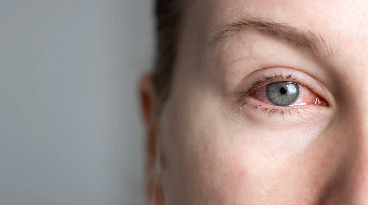 woman with dry eye
